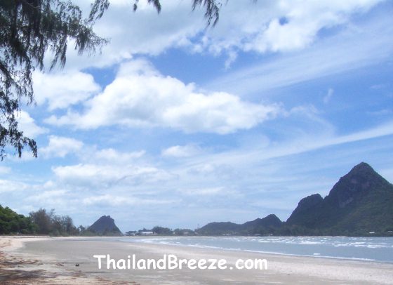 Ao Manao beach in Prachuap Khiri Khan province, in the south of Thailand.