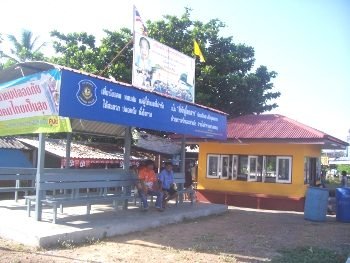 In Thailand there are many bus stops along the highway