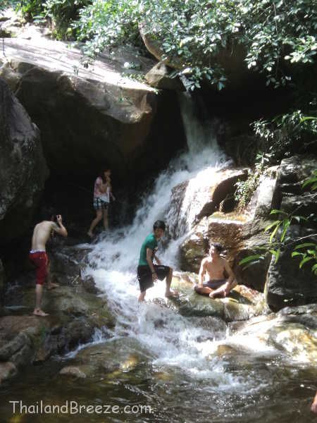 The Huay Yang Waterfall National Park in Prachuap, Thailand.