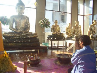 Thai Buddhist shrine hall